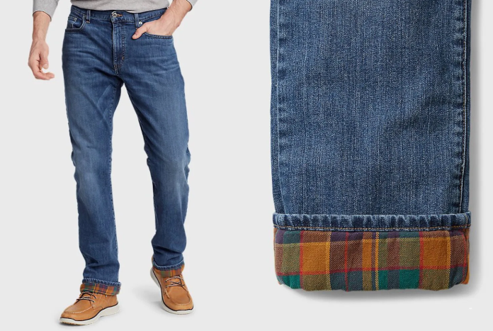 fleece lined skinny jeans